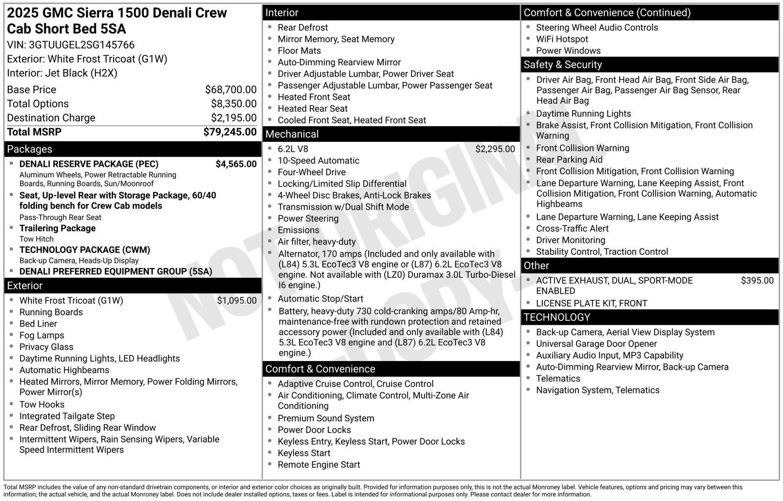 Used 2025 GMC Sierra 1500 Denali w/ Denali Reserve Package AWD/4WD image 38