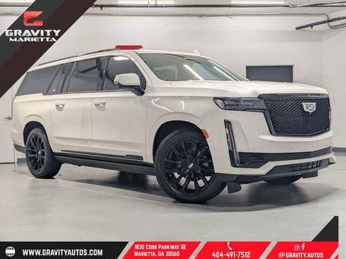 Used 2021 Cadillac Escalade ESV Sport w/ Driver Assist Tech Package RWD image 1