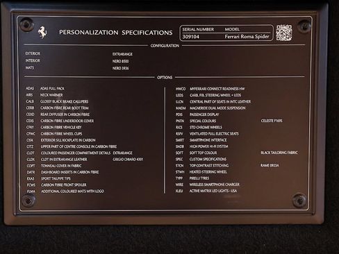 Certified 2024 Ferrari Roma Spider RWD image 79