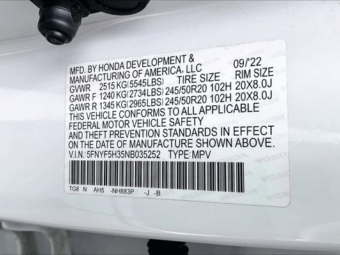 Used 2022 Honda Pilot Sport image 33