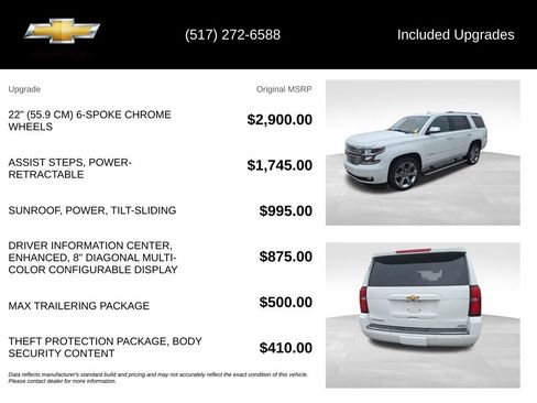 Used 2016 Chevrolet Tahoe LTZ w/ Max Trailering Package AWD/4WD image 5