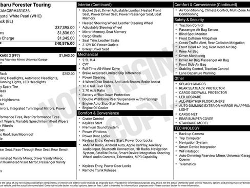 Used 2024 Subaru Forester Touring w/ Pop Package 2 AWD/4WD image 2