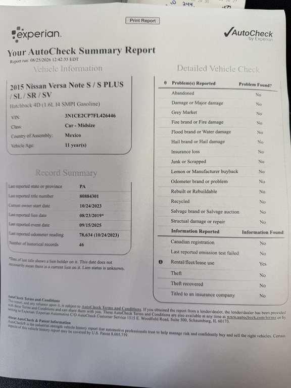 Used 2015 Nissan Versa Note SR w/ SR Tech Package FWD image 24