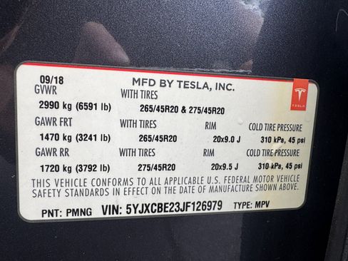 Used 2018 Tesla Model X 75D AWD/4WD image 22