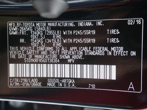 Used 2016 Toyota Highlander Limited Platinum FWD image 39