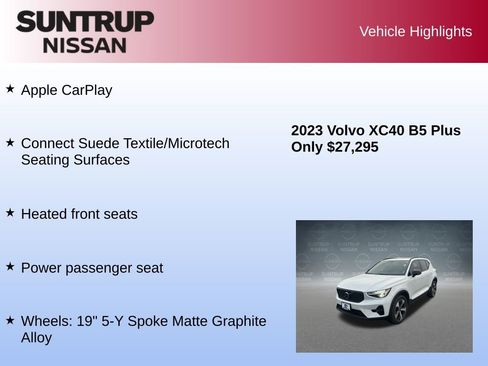 Used 2023 Volvo XC40 B5 Plus w/ Protection Package Premier image 23