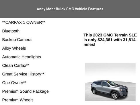 Used 2023 GMC Terrain SLE w/ Driver Convenience Package FWD image 4