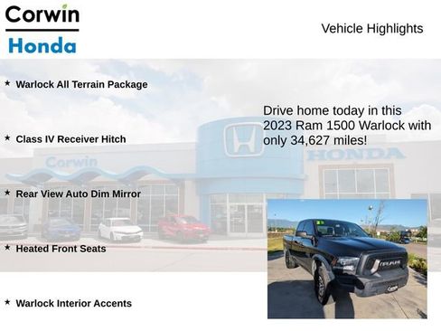 Used 2023 RAM 1500 Classic Warlock w/ Electronics Group AWD/4WD image 7