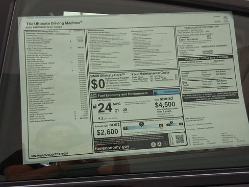 New 2026 BMW 840i w/ M Sport Professional Package RWD image 36