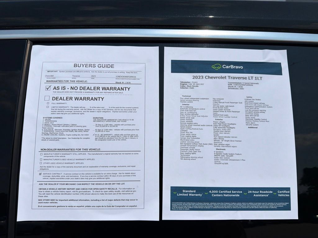 Certified 2023 Chevrolet Traverse LT AWD/4WD image 15