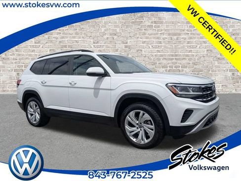 Used 2021 Volkswagen Atlas SE w/ Panoramic Sunroof Package FWD image 1