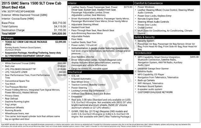 Used 2015 GMC Sierra 1500 SLT RWD image 24
