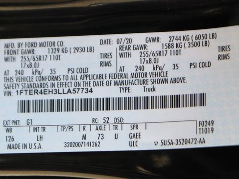 Used 2020 Ford Ranger XLT w/ Equipment Group 301A Mid RWD image 48