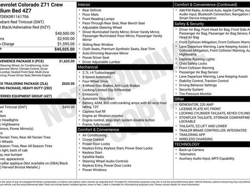 Used 2024 Chevrolet Colorado Z71 w/ Z71 Convenience Package 2 AWD/4WD image 3