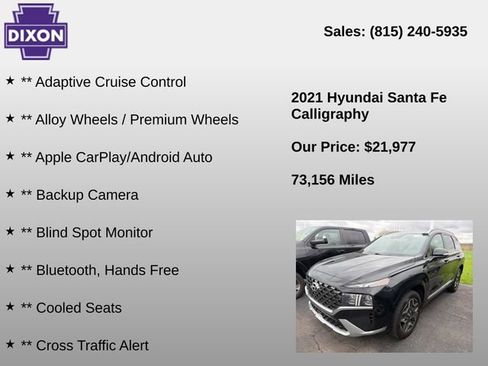 Used 2021 Hyundai Santa Fe Calligraphy AWD/4WD image 4