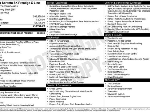 Certified 2021 Kia Sorento SX Prestige AWD/4WD image 32