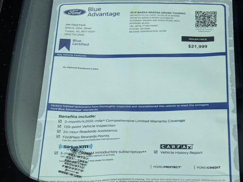 Used 2019 MAZDA MAZDA6 Grand Touring image 14