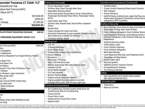 Certified 2023 Chevrolet Traverse LT FWD image 33
