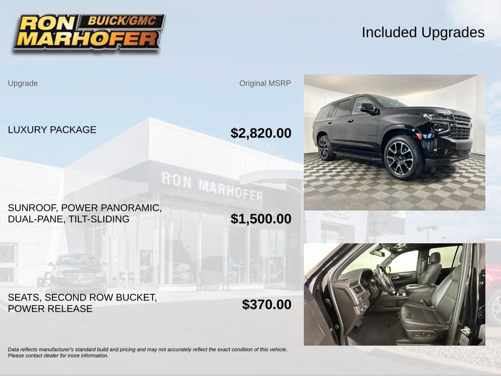 Used 2021 Chevrolet Tahoe RST w/ Luxury Package AWD/4WD image 6