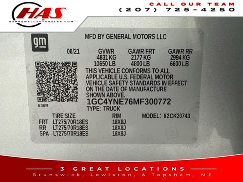 Used 2021 Chevrolet Silverado 2500 LT w/ Convenience Package image 17