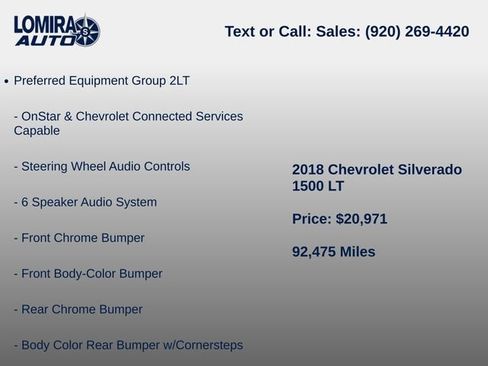 Used 2018 Chevrolet Silverado 1500 LT w/ Redline Edition AWD/4WD image 9
