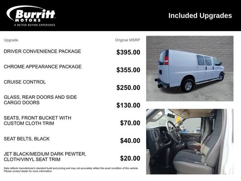 Used 2024 Chevrolet Express 2500 w/ Driver Convenience Package RWD image 3