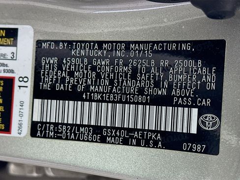 Used 2015 Toyota Avalon Limited w/ Technology Package image 12