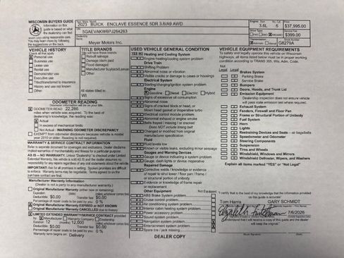 Certified 2023 Buick Enclave Essence w/ Experience Buick Package AWD/4WD image 35