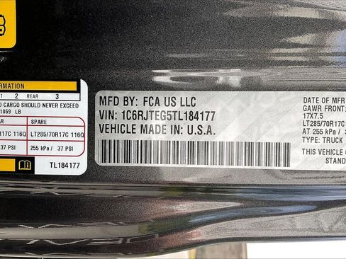 New 2026 Jeep Gladiator Mojave w/ Safety Group AWD/4WD image 36