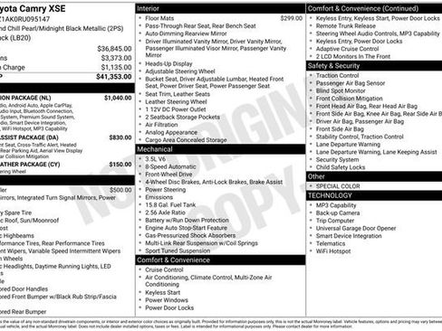 Used 2024 Toyota Camry XSE w/ Navigation Package FWD image 15