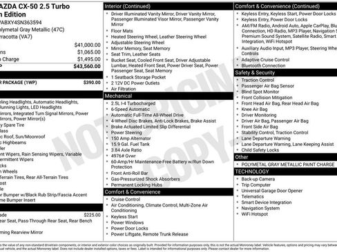 Certified 2025 MAZDA CX-50 Meridian Edition w/ Weather Package AWD/4WD image 35