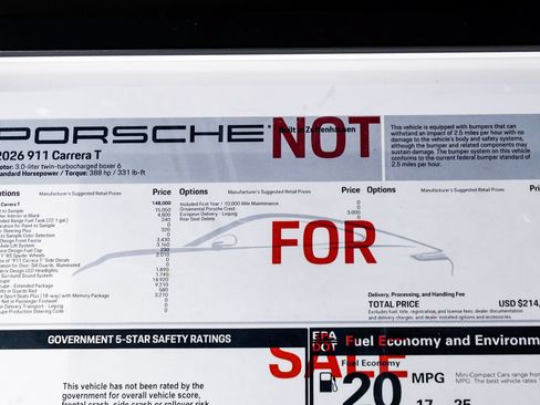 Used 2026 Porsche 911 Carrera T RWD image 2