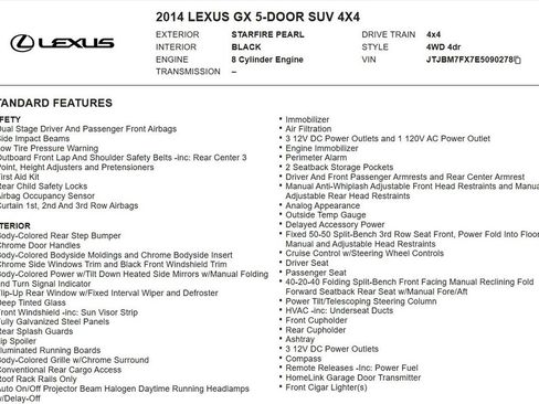 Used 2014 Lexus GX 460 AWD/4WD image 21