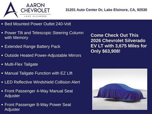 Used 2026 Chevrolet Silverado EV LT w/ Plus Package image 20