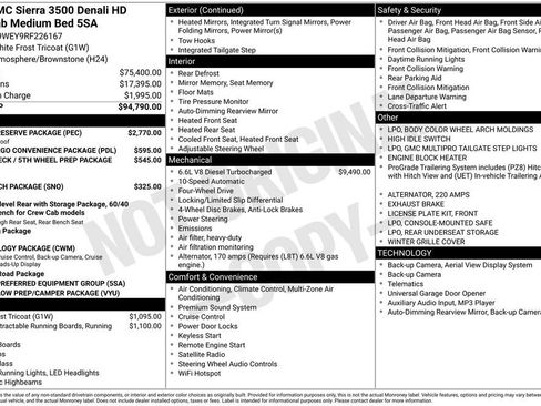 Used 2024 GMC Sierra 3500 Denali w/ Denali Reserve Package AWD/4WD image 6