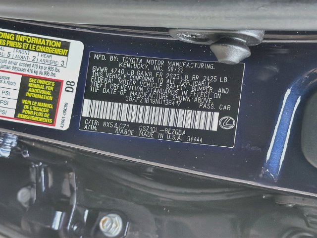 Used 2022 Lexus ES 350 Ultra Luxury w/ Accessory Package 2 FWD image 42
