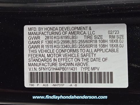 Certified 2023 Honda Pilot EX-L image 13