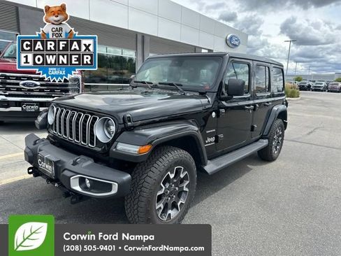 Used 2024 Jeep Wrangler Unlimited Sahara w/ Technology Group AWD/4WD image 1