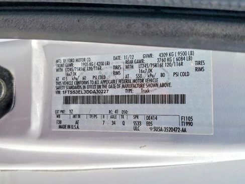 Used 2013 Ford E-350 and Econoline 350 Extended Super Duty w/ PWR Group RWD image 17