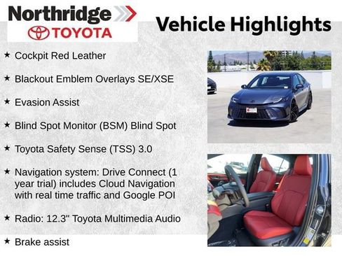 Used 2026 Toyota Camry XSE FWD image 2