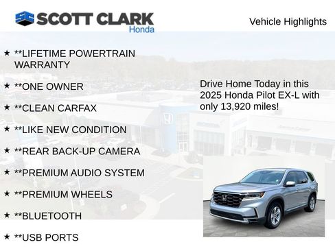 Used 2025 Honda Pilot EX-L image 11