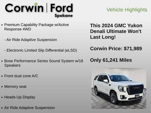 Used 2024 GMC Yukon Denali Ultimate image 12