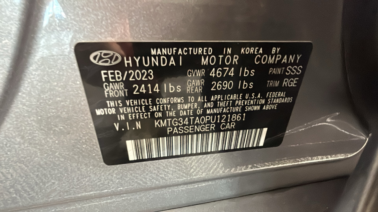 Used 2023 Genesis G70 2.0T w/ Sport Prestige Package RWD image 12