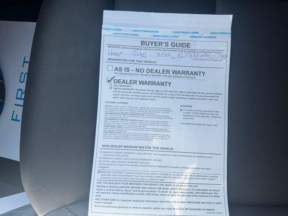 Used 2024 Chevrolet Trax ACTIV w/ Sunroof Package FWD image 33