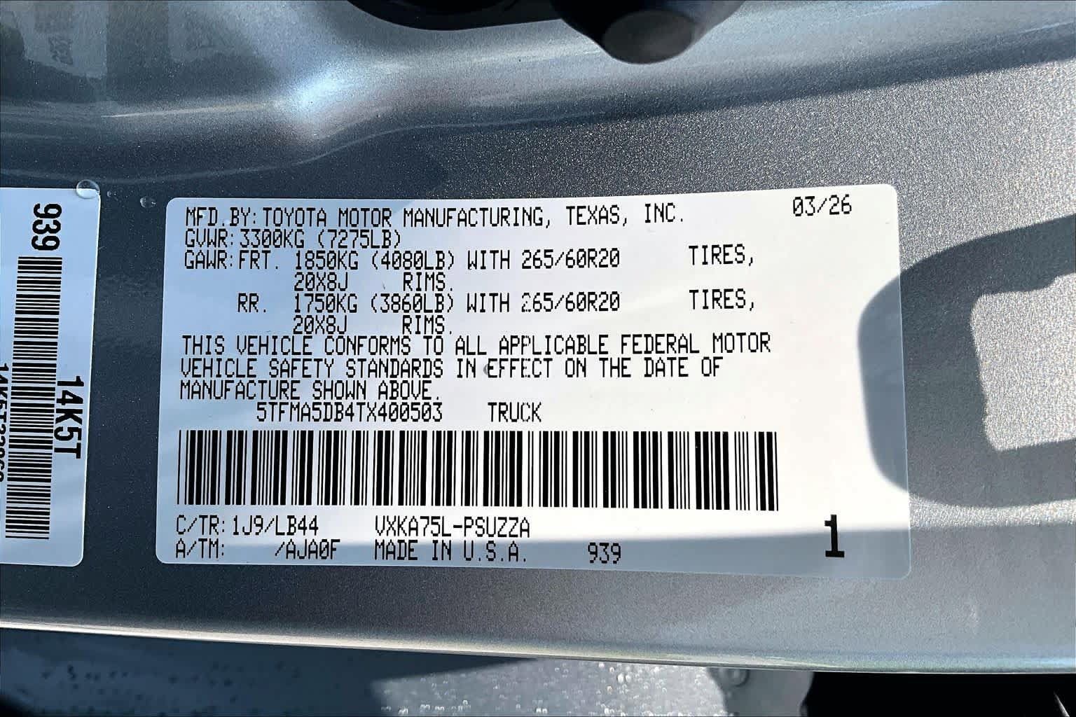 New 2026 Toyota Tundra 1794 Edition AWD/4WD image 18