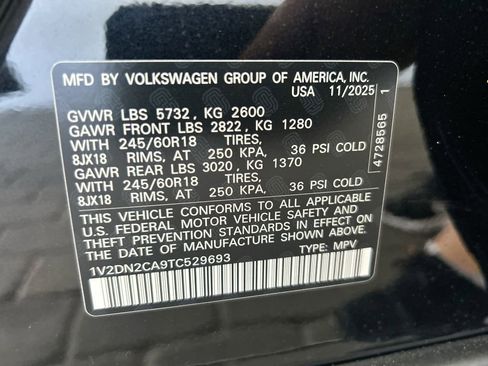 New 2026 Volkswagen Atlas SE image 50