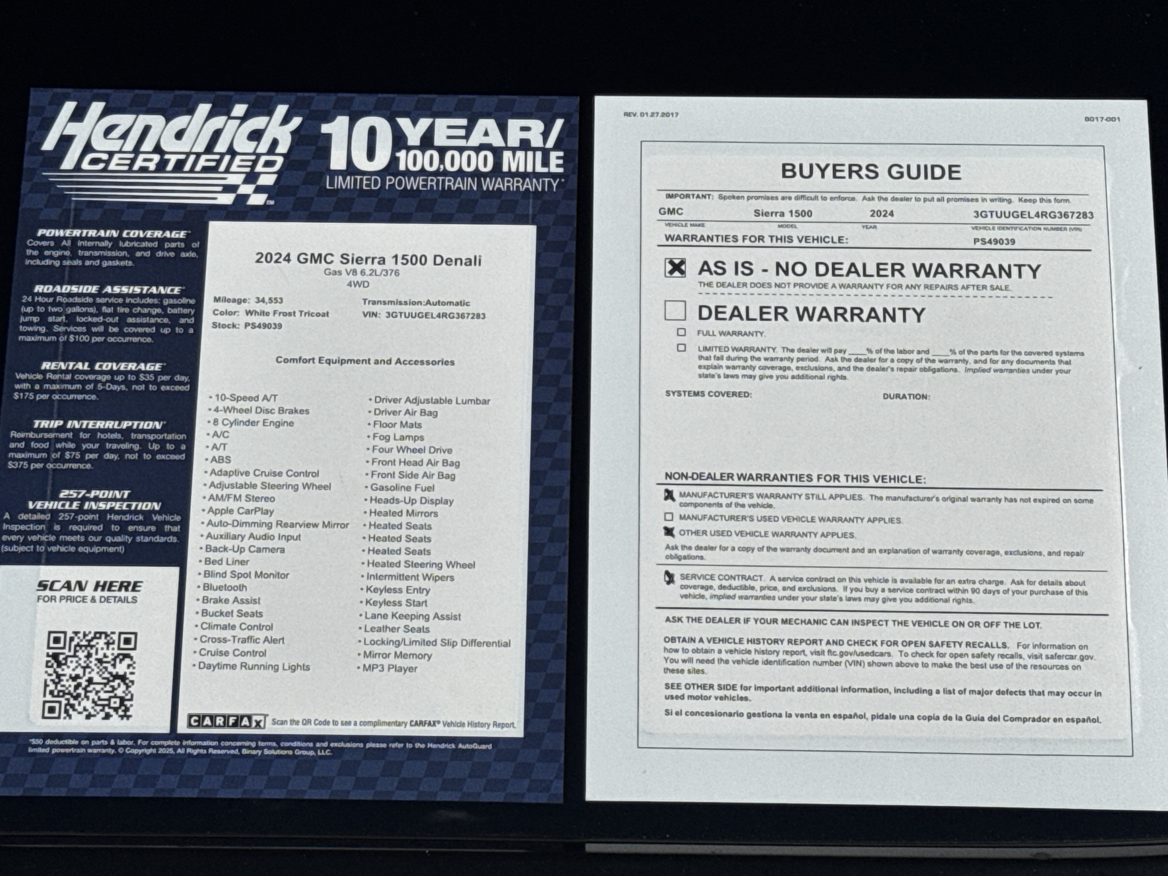 Used 2024 GMC Sierra 1500 Denali w/ Denali Reserve Package AWD/4WD image 39