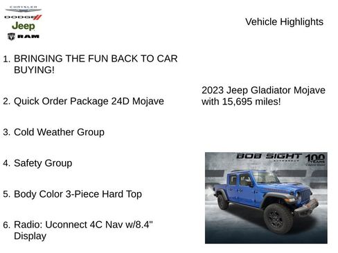 Used 2023 Jeep Gladiator Mojave w/ Cold Weather Group image 2