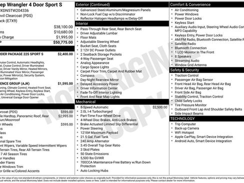 New 2026 Jeep Wrangler Sport S image 27
