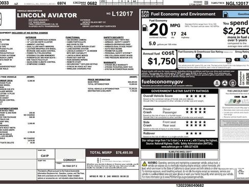 Used 2022 Lincoln Aviator Reserve w/ Equipment Group 201A AWD/4WD image 4